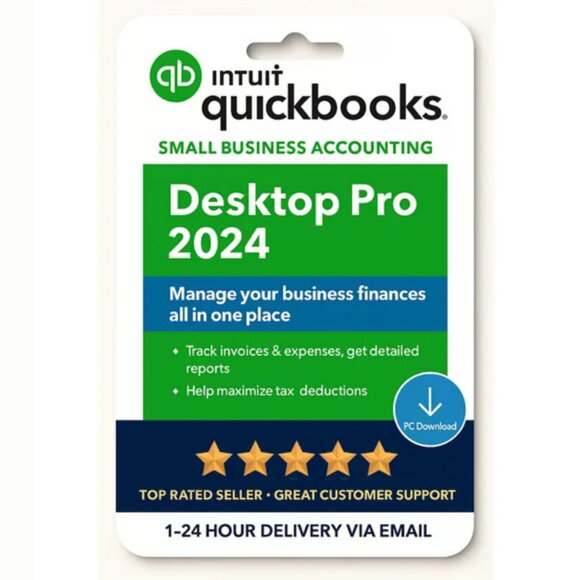 Intuit QuickBooks Desktop Pro 2024 Lifetime License - Picture 1 of 2